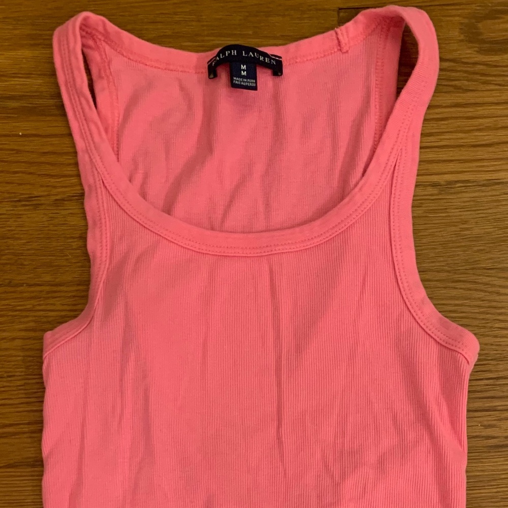 Pink Polo Ralph Lauren Tank Top